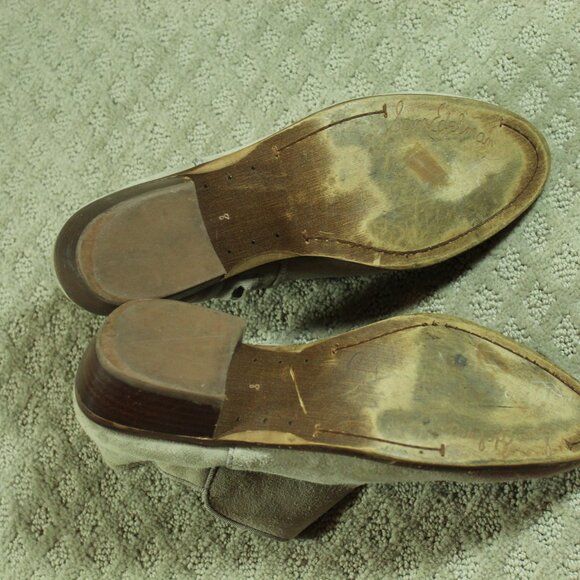 Sam Edelman Petty Suede Ankle Boots Size 8m Taupe Great Condition Gently Worn - Picture 6 of 6